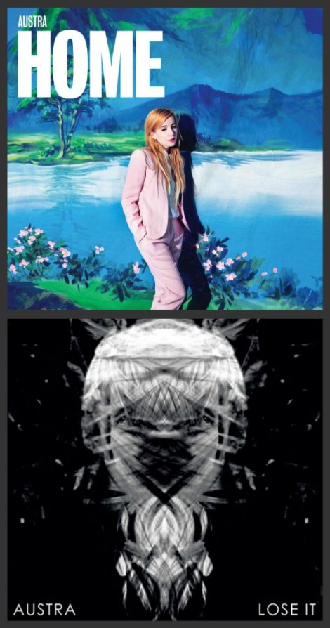 Die letzten 2 Alben-Cover von Austra: OLYMPIA & LOSE IT