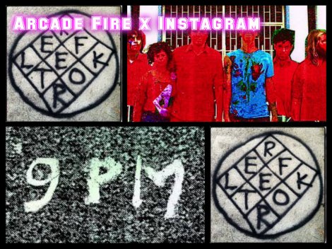 Arcade Fire und ihr geheimes Instagram-Profil: Sie posten Bilder und Bruchartiges der Zahl 9. 