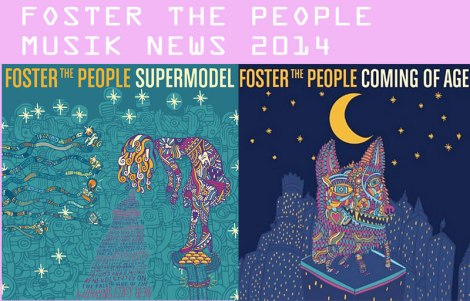 Verspieltes Artwork x2: links: das Album „Supermodel“ (Erscheinungsdatum: 17.03.2014) & rechts: die Single „Coming Of Age“ (Erscheinungsdatum: heute, hihi)